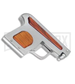 AGA Campolin Cocobolo Automatic Gun Knife - Satin Plain -Knife Sale Shop AGA Campolin Automatic Gun Knife Cocobolo GX 33672 ns side large