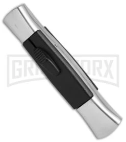 AKC 077 Concord Polish/Black OTF Automatic Knife - Flat Black Plain 6 AKC 077 Concord Polish/Black OTF Automatic Knife - Flat Black Plain -Knife Sale Shop AKC 077 Concord Polish Black flat black plain BP 22707 er spine large