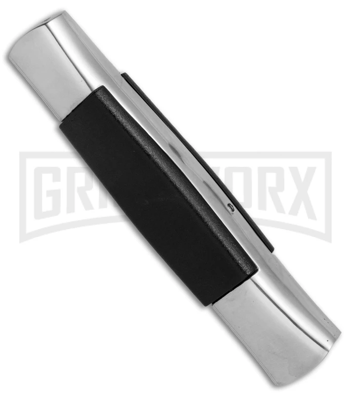 AKC 077 Concord Polish/Black OTF Automatic Knife - Flat Satin Plain 2 AKC 077 Concord Polish/Black OTF Automatic Knife - Flat Satin Plain - Image 2