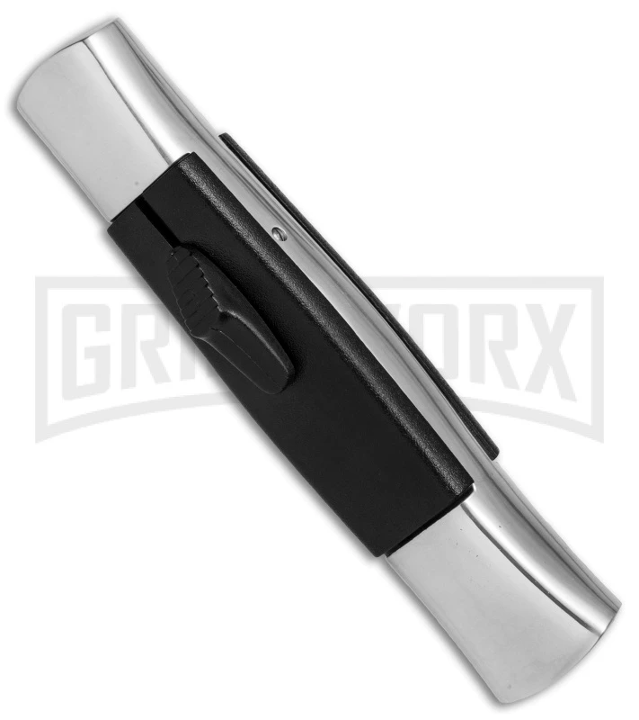 AKC 077 Concord Polish/Black OTF Automatic Knife - Flat Satin Plain 3 AKC 077 Concord Polish/Black OTF Automatic Knife - Flat Satin Plain - Image 3