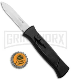 AKC 777 Blackfinger Black OTF Automatic Knife - Dagger Satin Plain 7 AKC 777 Blackfinger Black OTF Automatic Knife - Dagger Satin Plain -Knife Sale Shop AKC 777 Blackfinger Dagger OTF Auto Black Satin BHQ 50807 jr bottlecap large