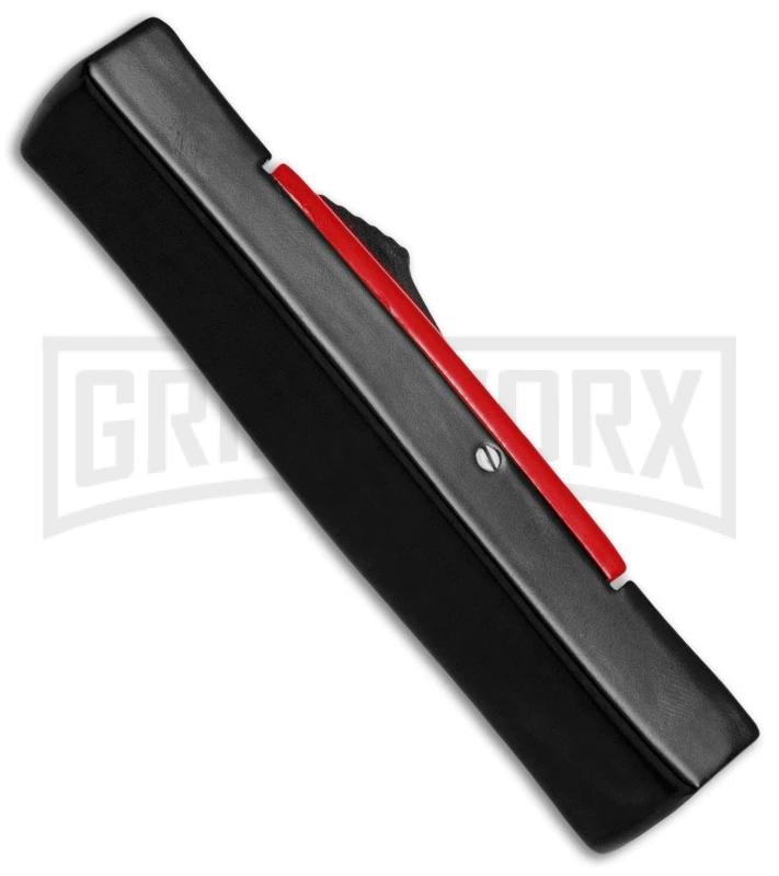 AKC Minion Concord Black/Red OTF Automatic Knife - Dagger Satin Plain 3 AKC Minion Concord Black/Red OTF Automatic Knife - Dagger Satin Plain - Image 3