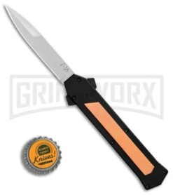 AKC F-16 Copper D/A OTF Automatic Knife - Bayo Satin Plain -Knife Sale Shop AKC F 16 BHQ Exclusive Copper Bayo Satin Plain GX 30992 er bottlecap large