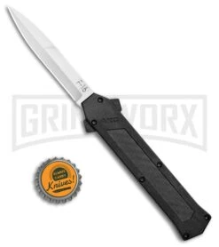 AKC F-16 D/A Bayonet OTF Automatic Knife Black Carbon Fiber (3.3" Bayo) -Knife Sale Shop AKC F 16 DA Bayo OTF Auto Black CF Bayo BHQ 102234 jr bottlecap large