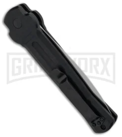 AKC X-treme Ace Black Automatic Knife - Satin Plain 6 AKC X-treme Ace Black Automatic Knife - Satin Plain -Knife Sale Shop AKC X TREME ACE Side Opening Automatic Knife Black Satin BHQ 100386 kp side large