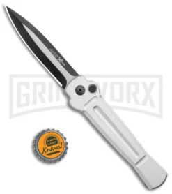 AKC X-treme Ace Silver Automatic Knife - Two Tone 7 AKC X-treme Ace Silver Automatic Knife - Two Tone -Knife Sale Shop AKC X Treme Ace Auto Silver TT BHQ 136143 jr bottlecap large