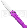 AKC X-treme Ace Purple Automatic Knife - Stonewash Plain
