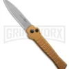 AKC X-treme Ace1 Gold Aluminum Automatic Knife - Satin Plain
