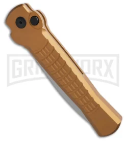 Knife Sale Shop -Knife Sale Shop AKC X treme Ace Automatic Knife Gold 3in Satin BHQ 189018 td spine large