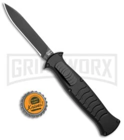 AKC X-treme EVO Black OTF Automatic Knife W/ Pocket Clip - Black Plain 8 AKC X-treme EVO Black OTF Automatic Knife W/ Pocket Clip - Black Plain -Knife Sale Shop AKC X treme EVO OTF Auto Black Black BHQ 105415 jr bottlecap large 1