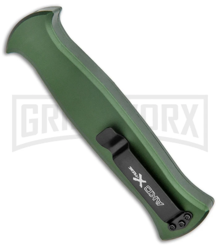 AKC X-treme EVO Green OTF Automatic Knife - Satin DE Dagger 3 AKC X-treme EVO Green OTF Automatic Knife - Satin DE Dagger - Image 3