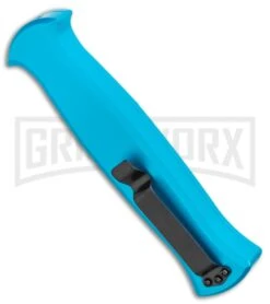 AKC X-treme EVO Blue OTF Automatic Knife - Black Plain 6 AKC X-treme EVO Blue OTF Automatic Knife - Black Plain -Knife Sale Shop AKC X treme EVO OTF Automatic Knife Blue 3.5in Black EVO LBB BHQ 114336 LS Side large