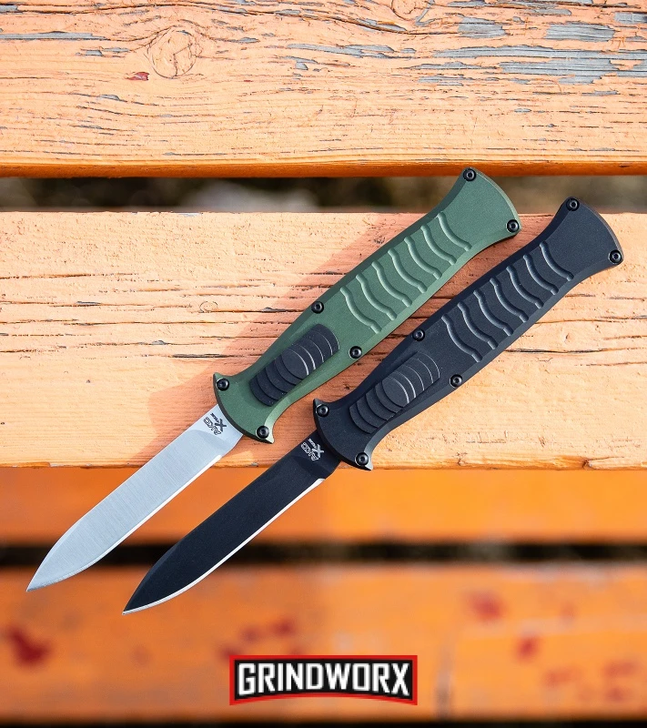 AKC X-treme EVO Black OTF Automatic Knife W/ Pocket Clip - Black Plain 5 AKC X-treme EVO Black OTF Automatic Knife W/ Pocket Clip - Black Plain - Image 5