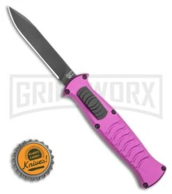 AKC X-treme EVO OTF Automatic Knife - Purple Black Plain -Knife Sale Shop AKC X treme EVO OTF Automatic Knife Purple 3.5 Black BHQ 120293 LS Bottlecap large