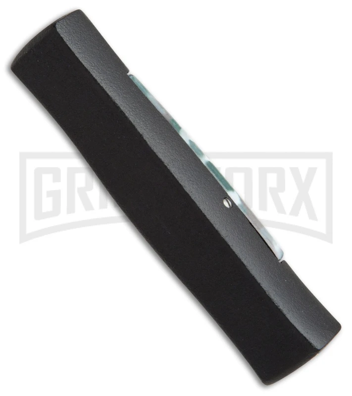 AKC Minion Concord Arctic Camo OTF Automatic Knife - Black Flat 2 AKC Minion Concord Arctic Camo OTF Automatic Knife - Black Flat - Image 2