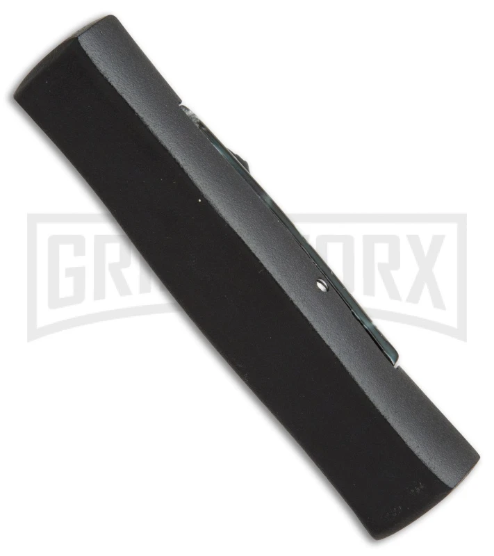 AKC Minion Concord Route 66 Skull OTF Automatic Knife - Black Flat 2 AKC Minion Concord Route 66 Skull OTF Automatic Knife - Black Flat - Image 2