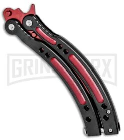 Andux CS Red/Black Balisong Butterfly Trainer - Red Plain 6 Andux CS Red/Black Balisong Butterfly Trainer - Red Plain -Knife Sale Shop Andux C S Red Black Balisong Butterfly Trainer Red Plain A0002538 BP 24571 jr side large