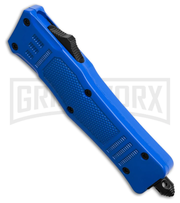 Atomic Defender Mini OTF Automatic Knife Black - Two Tone Serrated Dagger 2 Atomic Defender Mini OTF Automatic Knife Black - Two Tone Serrated Dagger - Image 2