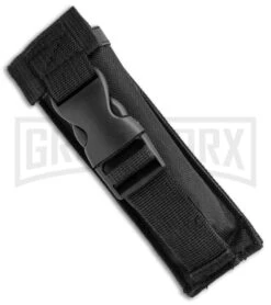 Atomic Shield Large Drop Point Black OTF Automatic Knife - Two Tone Serrated 8 Atomic Shield Large Drop Point Black OTF Automatic Knife - Two Tone Serrated -Knife Sale Shop Atomic Shield Large DP Black OTF TT Serr GX 34162 jr sheath large