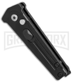 Bear Ops Black Bold Action III Mini Automatic Knife - Black Plain -Knife Sale Shop Bear Ops Bold Action III mini black black BHQ 68882 er spine large