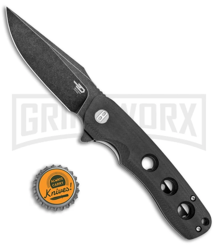 Bestech Knives Arctic Liner Lock Knife Black G-10 - Black Stonewash Plain 4 Bestech Knives Arctic Liner Lock Knife Black G-10 - Black Stonewash Plain - Image 4