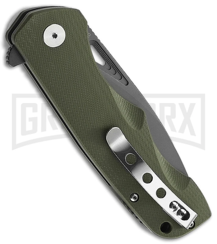 Bestech Knives OD Green G-10 Airstream Knife - Liner Lock Black D2 2 Bestech Knives OD Green G-10 Airstream Knife - Liner Lock Black D2 - Image 2