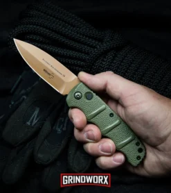 Boker Kalashnikov Desert Warrior Dagger Automatic Knife - Copper Plain -Knife Sale Shop Boker Desert Warrior Kalashnikov Dagger Automatic Knife OD Green Copper BHQ30436 kp rope in hand web large
