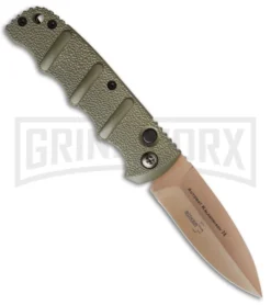 Boker Kalashnikov Desert Warrior Left-Hand Dagger Automatic Knife - Copper