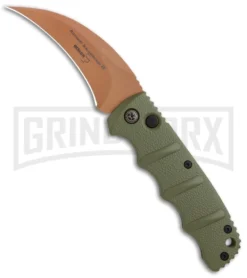 Boker Kalashnikov Desert Warrior Hawkbill Automatic Knife - Copper Plain