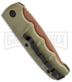 Boker Kalashnikov Desert Warrior Tanto Automatic Knife - Copper Plain 6 Boker Kalashnikov Desert Warrior Tanto Automatic Knife - Copper Plain -Knife Sale Shop Boker Desert Warrior Kalashnikov Tanto Auto OD Green D2 Copper BHQ 96967 jr side large