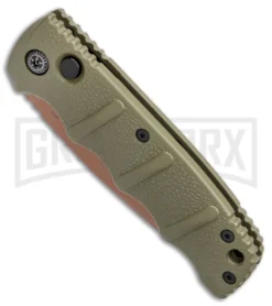 Knife Sale Shop -Knife Sale Shop Boker Desert Warrior Kalashnikov Tanto Auto OD Green D2 Copper BHQ 96967 jr spine large