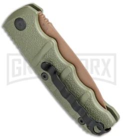 Boker Desert Warrior Mini Kalashnikov OD Green Automatic Knife - Copper Plain 10 Boker Desert Warrior Mini Kalashnikov OD Green Automatic Knife - Copper Plain -Knife Sale Shop Boker Kalashnikov Automat 74 AUSB OD Green jr side 1 large