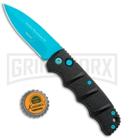Boker Kalashnikov Automatic Knife - D2 Dagger Electric Blue Plain 10 Boker Kalashnikov Automatic Knife - D2 Dagger Electric Blue Plain -Knife Sale Shop Boker Kalashnikov Black Widow Blue jr bottlecap large