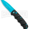 Boker Kalashnikov Automatic Knife - D2 Dagger Electric Blue Plain
