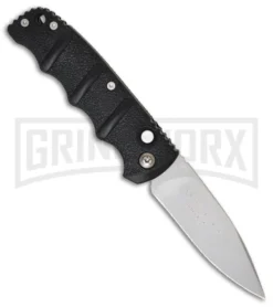 Boker Left Hand Kalashnikov Black Automatic Knife - Bead Blast Plain