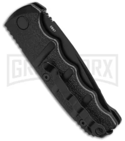 Boker Mini Kalashnikov Black Automatic Knife - Tanto Black Plain 6 Boker Mini Kalashnikov Black Automatic Knife - Tanto Black Plain -Knife Sale Shop Boker Mini Kalashnikov Tanto Automatic Knife Black 2in Black BHQ 132752 td side large