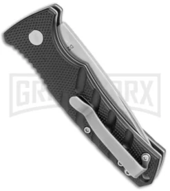 Boker Mini Strike Automatic Knife Black - Drop Point Stonewash Plain 6 Boker Mini Strike Automatic Knife Black - Drop Point Stonewash Plain -Knife Sale Shop Boker Mini Strike Auto Black SW 01BO435NSOI BHQ 99628 jr side large