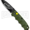 Boker Mini Kalashnikov Warhawk Automatic Knife Green - D2 Black Plain