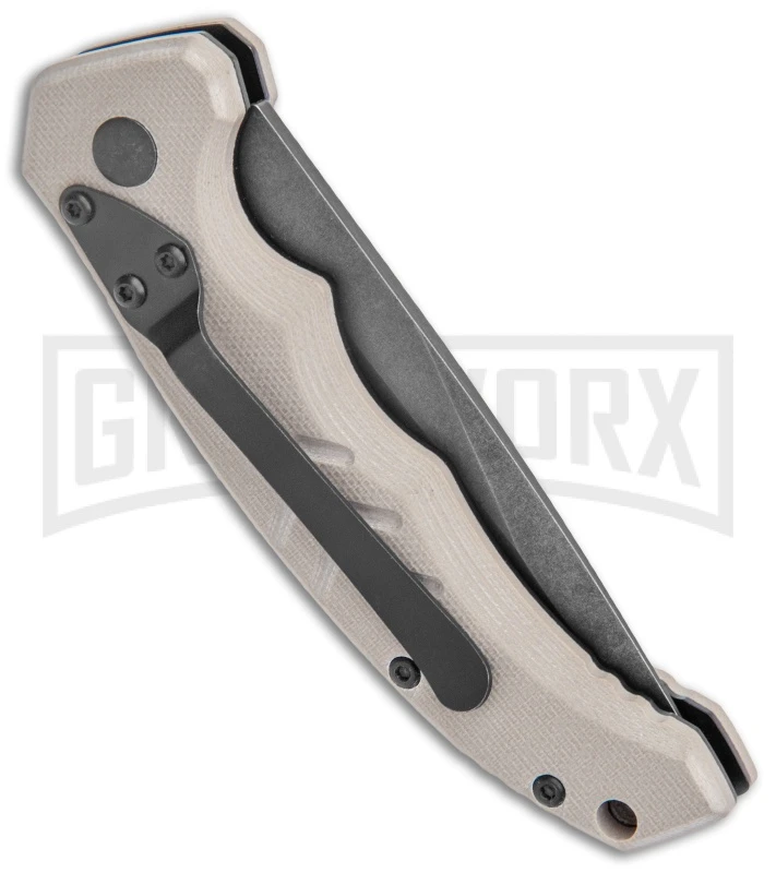 Boker Plus Intention II Automatic Folding Knife Coyote Tan - Black SW Drop Point 3 Boker Plus Intention II Automatic Folding Knife Coyote Tan - Black SW Drop Point - Image 3