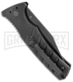 Boker Plus Strike Black Automatic Knife - Black Plain 6 Boker Plus Strike Black Automatic Knife - Black Plain -Knife Sale Shop Boker Plus Strike Bowie Auto Black Black BHQ 125300 jr side large