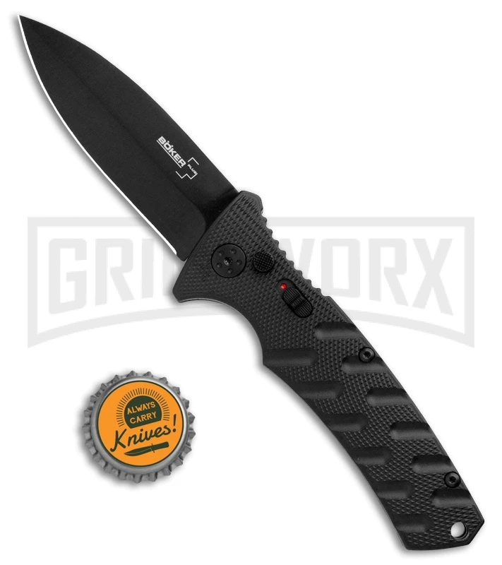 Boker Plus Strike Manual Knife - Dagger Black Plain 4 Boker Plus Strike Manual Knife - Dagger Black Plain - Image 4
