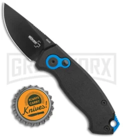 Boker Vox Kompakt CA Legal Automatic Knife - Drop Point Black Plain -Knife Sale Shop Boker Vox Kompakt CA Legal Auto Knife Black 01BO624NSOI BHQ 95711 jr bottlecap 2 large