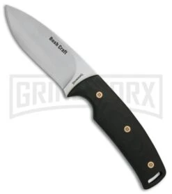 Browning Bush Craft Ultra Black G-10 Fixed Blade Knife - Satin Plain