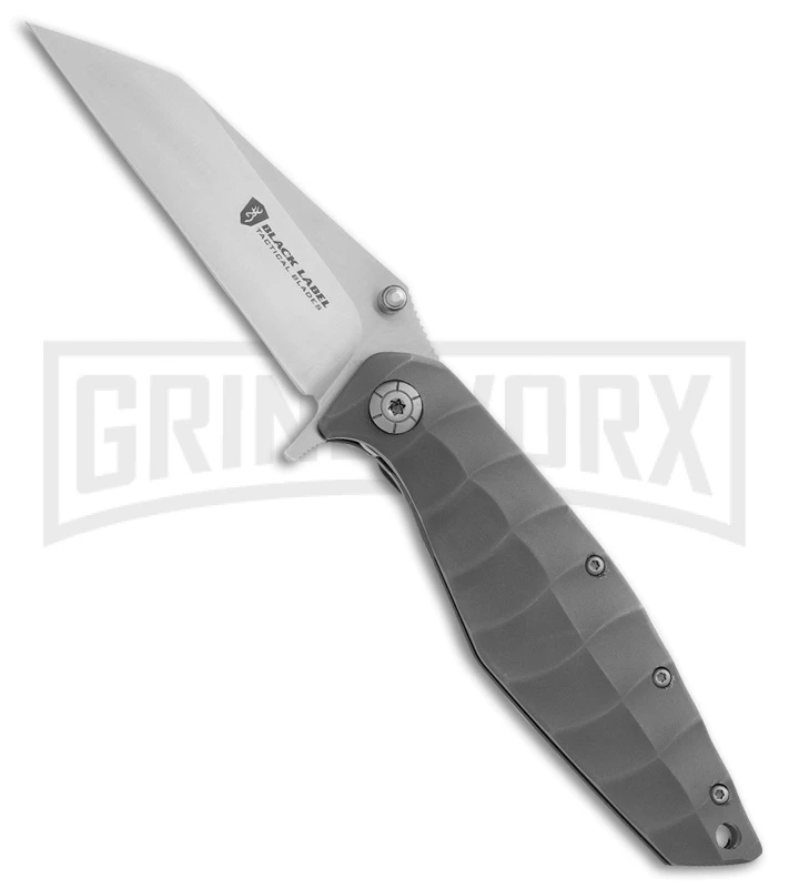 Browning Stacked Deck Gray Titanium Spring Assisted Knife - Wharncliffe Plain 1 Browning Stacked Deck Gray Titanium Spring Assisted Knife - Wharncliffe Plain
