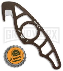 Buck Knives Buck PakLite Guthook Brown - Plain -Knife Sale Shop Buck PakLite Guthook Brown 0499BRG BHQ 106695 jr bottlecap large