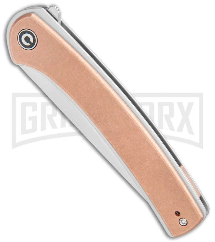 CIVIVI Asticus Stonewashed Copper Liner Lock Knife - Satin Plain 2 CIVIVI Asticus Stonewashed Copper Liner Lock Knife - Satin Plain - Image 2