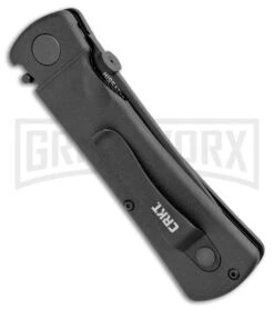 CRKT Hissatsu Black Folding Spring Assisted Knife - Black Plain -Knife Sale Shop CRKT Folding Hissatsu SA Black 2903 BHQ 1948 jr side large