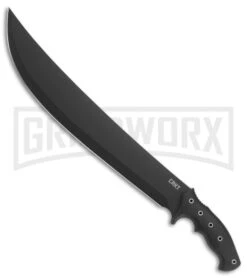 CRKT ChanceInHell Black 18" Machete Fixed Blade - Black Plain