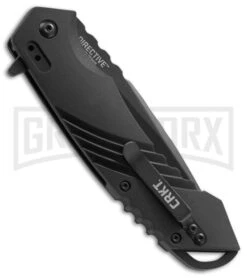 CRKT Directive Black Folding Knife - Black Plain -Knife Sale Shop CRKT directive black 1063 BHQ 51809 er side large