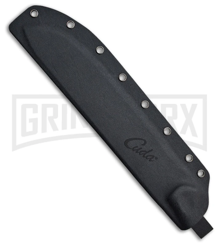 Camillus Cuda Large Breaking Blue Micarta Fixed Blade Knife - Black Plain 3 Camillus Cuda Large Breaking Blue Micarta Fixed Blade Knife - Black Plain - Image 3